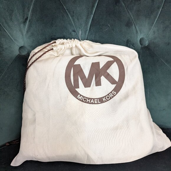 Michael Kors Brown Leather and Calfhair Margo Top Handle Satchel Bag - Picture 12 of 12